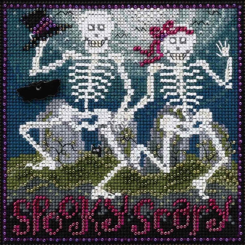 Mill Hill Spooky Scary Beaded Counted Cross Stitch Kit Mill Hill 2017 Buttons & Beads Autumn MH141723 - Image 1